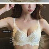 Desire Thin Push-up Seamless Adjustment Women's Small Breasts Sexy Underwear Without Underwire Support Anti-sagging Bra Summer