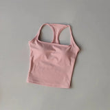 Women's Cross-Back Yoga Sports Vest One-Piece Cup Versatile Training Fitness Bra Colorful Fitness Clothing for Active Women