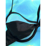 Halter Mesh Sheer Underwired Cut Out Bikini Women Swimwear Female Swimsuit Two-Pieces Bikini Set Bather Bathing Suit Swim V5044