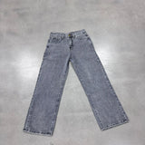 Women's Jeans Trend High-Waisted Distressed Skinny Straight-Leg Jeans Solid Color Distressed Finish Button-Fly Zipper Trousers