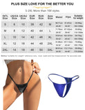 Lace Thong Panties for Women Sexy Sheer Mesh G String Low Rise Underwear Plus Size