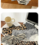 1pcs Seamless Panties Ladies Leopard Print Sexy Underwear Zebra Stripe Briefs Ice Silk Panty Invisible No Trace Solid Underpants