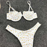 2026 Polka Dot Underwired V-Bar Bikini Women Swimsuit Female Swimwear Two Pieces Bikini Set Push Up Bather Bathing Suit Swim