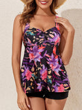 Printed Tankini Set 2026 Padded Floral Swimsuit Women Strappy Swimwear Female Beach Dress Bathers Bathing Swimming Swim Suit XL