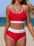 2026  Sporty High Waist Bikinis Hollow Swimsuit Women Solid Padded Swimwear Female Bathers Bathing Swimming Swim Suit Beachwear