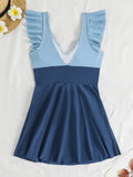 2026 Sexy Ruffle Swimsuit One Piece Hollow Swimwear Women Bathers Bathing Swimming Swim Suit Female Beachwear
