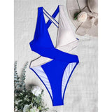 Scrunch Butt Swimsuits Deep V Neck Cross Backless One Piece Swimsuit Women Swimwear Female Monokini High Cut Bathing Suit Swim