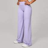 Women Straight Yoga Leg Bottoms Soft Stretchy Fabric Women's Yoga Pants GYM Sweat-Wicking Properties Running Sport Trousers