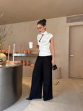 Fashion Women Short Sleeve Tops Tees Button Hollow Out Solid Slim Sheath Elegant Office Top Casual Cheongsam Inspired T-Shirt