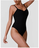 Summer Women's Camisole Yoga Jumpsuit Sexy Sleeveless High Elasticity Shaping Sports One Piece Suit Outdoor Gym Fitness Bodysuit