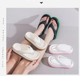 Woman Beach Flip Flops Fashion Summer Shoes 2025 Trend Girls Platform Sandals Soft EVA Non-slip Female Indoor Outdoor Slippers