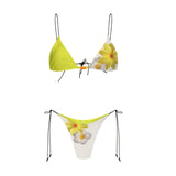 3 Piece Bikini Set With Mini Skirt Women Swimsuit 2025 Swimwear Sexy Bikini Push Up Beachwer Bathing Suit Print Biquini Female