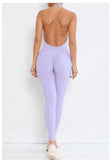 Backless Gym Jumpsuit Sport Overalls Women Nylon Yoga Workout Clothes for Women Fitness Clothing Gym Sets Womens Outfits