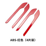 4pcs Set of Black Carbon Fiber Door Handle Covers for Tesla Model 3 & Y - Scratch-Resistant  Tape Polished Finish Amagi