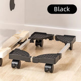 Double Layer Computer Tower Stand Mobile Base with Universal Wheels Simple Storage Heightening Case Support Bracket PC CPU Stand