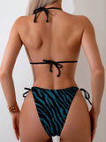 Triangle Halter Bikini 2025 Sexy Brazilian Swimsuit Women String Swimwear Female Bathers Bathing Swimming Swim Suit Beachwear