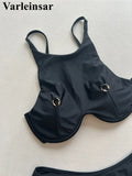 High Neck Underwired Bikini Female Swimsuit Women Swimwear Two-pieces Bikini set Brazilian Padded Bather Bathing Suit Swim V7514
