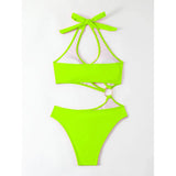 2026 Sexy Halter Asymmetric One Shoulder One Piece Swimsuit Women Swimwear Female Bather Bathing Suit Swim Lady Monokini V2660