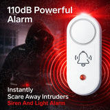 Zigbee Siren Alarm Smart Home Vibration Sensor Detection Security Alert TUYA Smart Life&Zigbee 2mqtt Version Work With Gateway