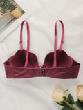 Women's sexy shell shaped bra with seamless gathering push ups and transparent shoulder straps for daily comfort underwear B2077