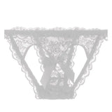 Sexy T-back Mesh Gauze Low Waist Hollow Hip G-String Briefs Women Accessory Erotic Pajamas Lace Lingerie Sex Thongs Babydoll