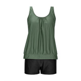 2026 Pinted Floral Tankini Two Pieces Swimsuit Women Vintage Swimwear Female Bathers Bathing Swimming Swim Suit Beachwear