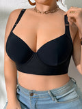 Push up Bra for Women Solid Color Plus Size Bras Thin Cup Underwire Bra Sexy Brassiere B C D E Cup