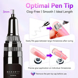 Makartt Nail Rhinestone Glue Gel With Brush Pen Tip Adhesive