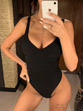 S - XL New Sexy High Cut Women Swimwear Ribbed Underwired One Piece Swimsuit Female Bather Bathing Suit Swim Lady Bodysuit V1607