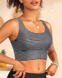 2026 Sport Swim Vest Swimsuit Only Tops Padded Swimwear Women Solid Bathers Bathing Swimming Swim Suit Female