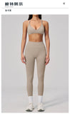 Breathable Quick Drying Yoga Set for Women Beauty Back Sports Bra High Waist Leggings Fitness Suit Outwear Gym Running Tracksuit