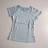 Women's Mesh Sports Fitness T-Shirt Quick Dry round Neck Pullover Short Sleeve Breathable Yoga Top for Workout And Fitness