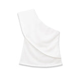 Women's Fashion Casual Off-Shoulder Stylish Top White Top Slim Fit Single Sleeve Casual Blouse For Women Daily Party Wear QHRH