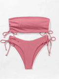 Sexy Bandeau Bikinis 2025 Women Brazilian Swimwear Female Swimsuit Two Pieces Bikini Set Bather Bathing Suits Girls Beach Wear