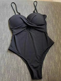 Wrinkled Bra Cup Swimsuits 2025 Female Swimwear One Piece Swimsuit Women Monokini High Cut Bathing Suit Swim Beach Wear Bodysuit