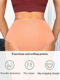 1PCS Women High Waist Seamless Panties Tummy Control Briefs Soft Breathable Solid Basic Underwear Ladies Lingerie S-XXL
