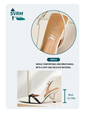 New Solid Color Pointed-toe Buckle-back Empty High-heeled Sandals for Women in Spring/Summer 2026