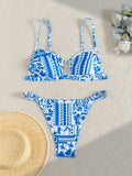 ZTVitality Print 2 Piece Bikini Set 2025 New Arrival Biquini Push Up Sexy Swimsuit Women's Swimwear Summer Beachwear Brazilian