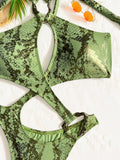 2026 Sexy Halter Tummy Cut Out Monokini Women Thong Swimwear One Piece Swimsuit Female High Leg Cut Bathing Suit Swim Bodysuit