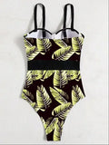 Print Push Up Swimsuit One Piece Swimwear Women High Waisted Swimming Suit Brazilian Monokini Bodysuit Beach Wear Bathing Suit