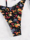 Sexy Floral Print Push Up Bikini Sets Women Swimwear Two Pieces Swimsuit Low Waist Bather Beach Bathing Suit Summer 2025 New