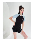 Swimsuit Women's Plus Size Two-piece Split Style Sports Style Conservative Slimming Hot Spring Ins Style Full Body Professional