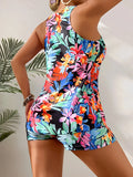 2026 Printed Floral Two Pieces Swimwear Female High Waist Swimsuit Women Bathers Bathing Swimming Swim Suit Beachwear