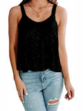 2026 Summer Fashion Women's Tanks Sexy Sequins Camisole Lady Casual Sliver Women's Strap Top Night club Streetwear Y2K Dress up