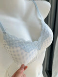Elegant Summer Seamless Bra Small Breasts, Cooling Wireless Bralette Anti-Sagging, Breathable Comfort & Support Fixed Cup MOYISU