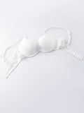 Solid Underwire Bra push up Lingerie comfort padded bra lift up thick cup lace bralette