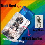 P-Pressure Sebastian Solace For ID Clips Credit Bank Bag Bus Meal Card Holder Cover Pocket Ornament Keychain
