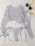 Leopard Halter Triangle Bikini 2026 Women & Tops Swimwear Female String Swimsuit Beachwear Bathing Swimming Swim Suit Beachwear