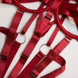 Women Sexy Pu Leather Full Body Harness Belt Waist Corset Belt Bondage Bdsm Bodysuit Gothic Fetish Exotic Clothing