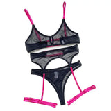 Plus Size Lace Bra Sets Sexy Lingerie For Women Thin Breathable Comfortable Bra And Panty Sets Babydoll Dress Intimate Underwear